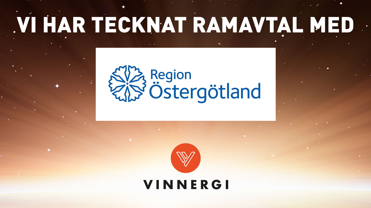 Vinnergi tecknar ramavtal med Region Östergötland