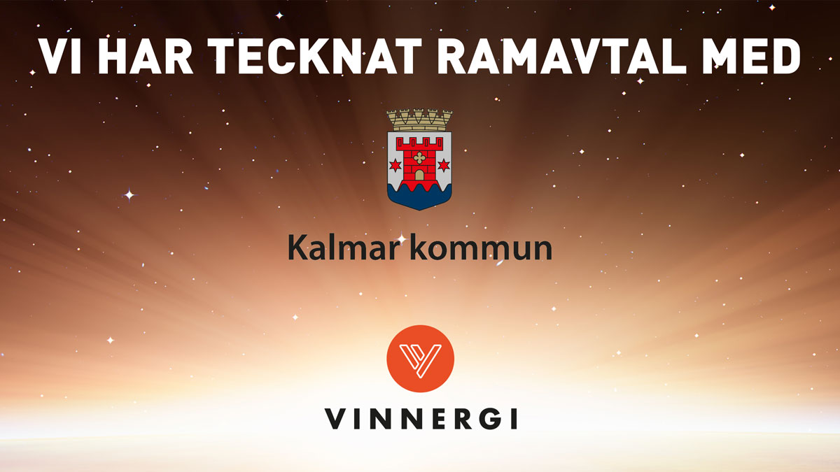 Vinnergi tecknar ramavtal med Kalmar kommun