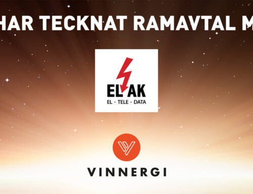 Vinnergi tecknar ramavtal med ELAK om tekniska konsulttjänster