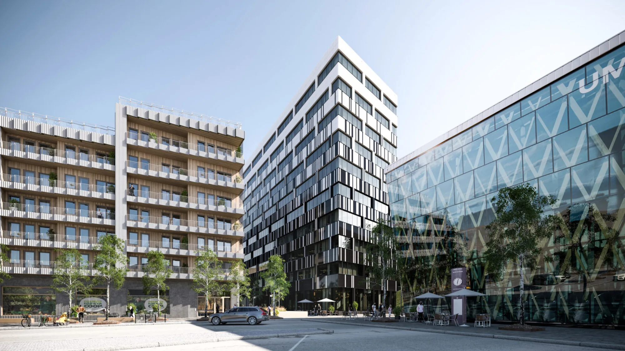 Vinnergi har planerat el- och telelösningar till Sveriges högsta kontorshus i trä