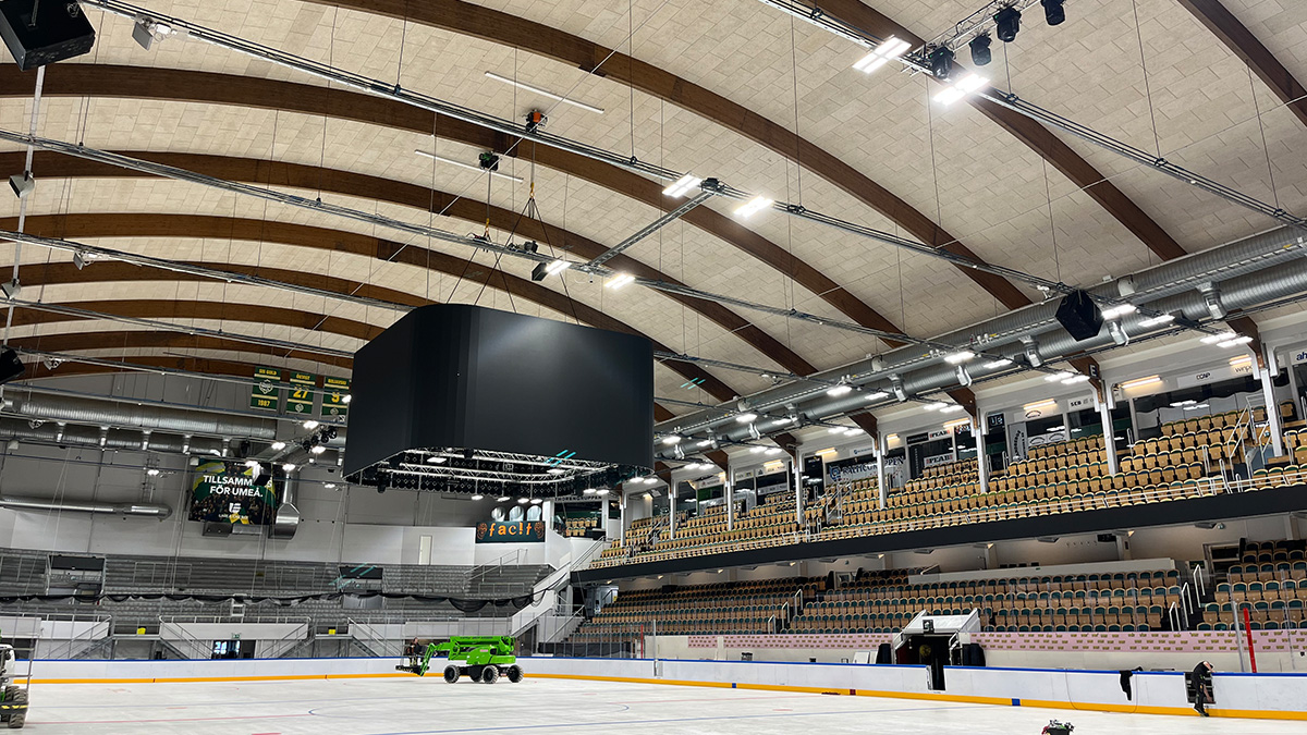 Winpos Arena – Ny belysning och anpassning för mediaproduktion